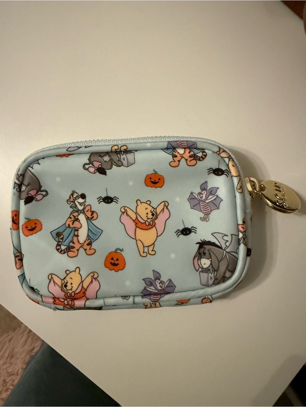 Stoney Clover Lane Winnie the Pooh Halloween Micro Pouch  - Light Blue